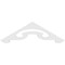 Ekena Millwork Pitch Northwest Architectural Grade PVC Gable Pediment, 48"W x 14"H x 1"P (7/12) GPP048X014X100NOR - alternate 2